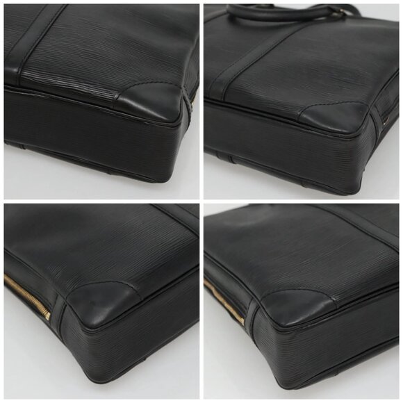 LOUIS VUITTON Epi Porte Documents Voyage Business Bag Black M54472 Auth ep9874 - Picture 14 of 16